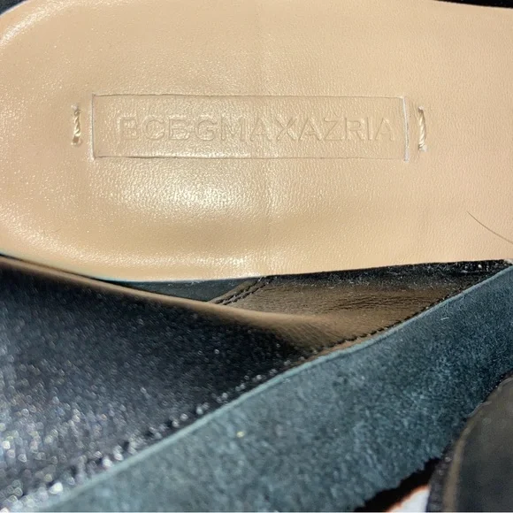 BCBGMaxAzria Henley Black Leather Heeled Platform Boots sz.8.5 - Picture 2 of 9